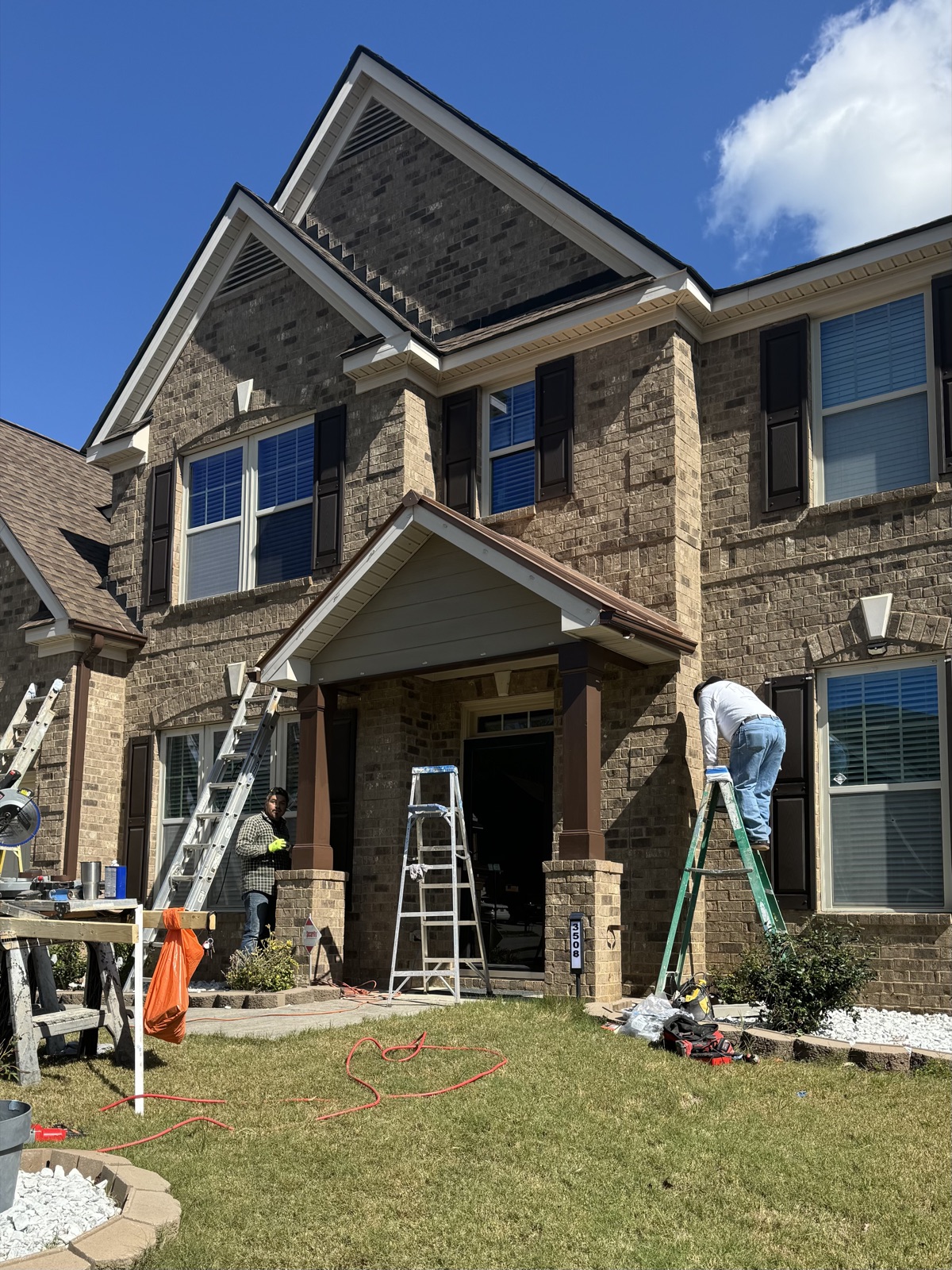 Fascia and trim repair with fresh paint